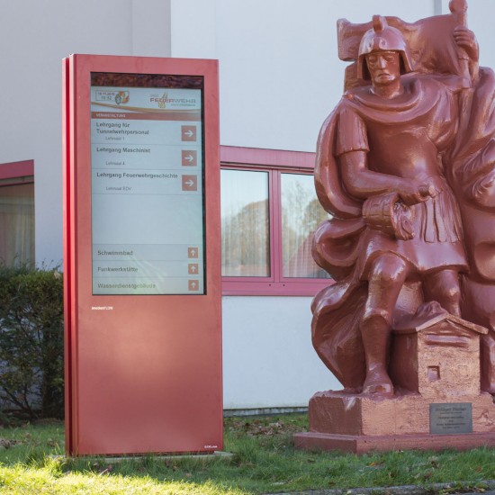 Landesfeuerwehrschule Wegeleitsystem Outdoor
